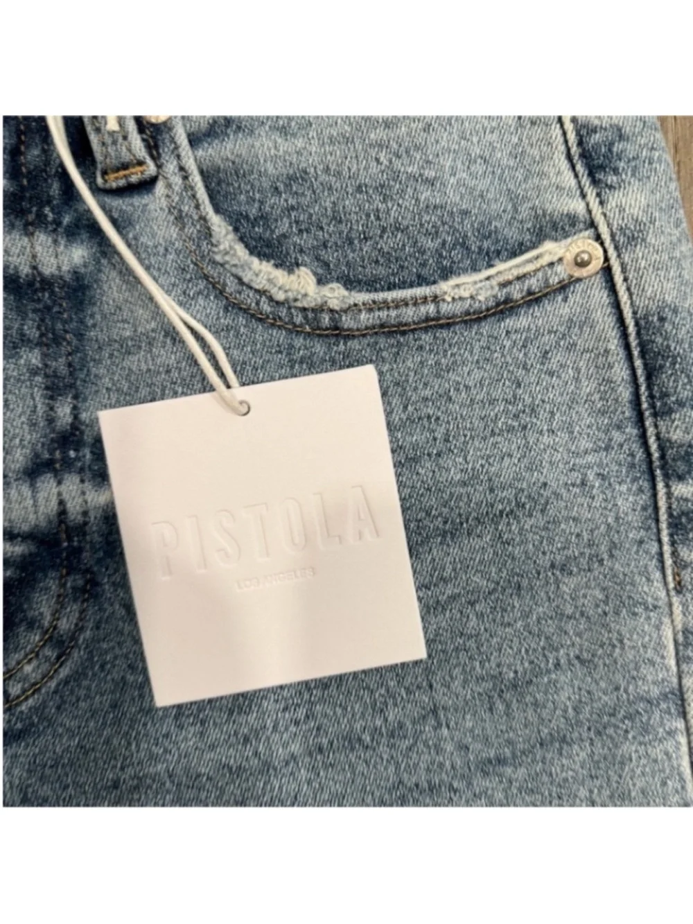 NWT pistola Women’s Aline “ Pursue” Light Blue High-Rise Skinny Jeans size 26